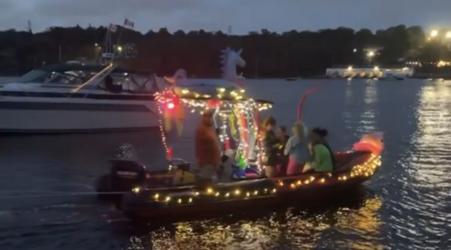 Boats light up the North West Arm Saturday night for century-old tradition to mark the end of Summer