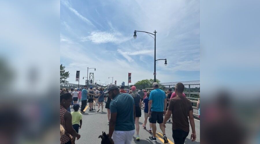 Thousands turn out to walk Macdonald Bridge in Halifax